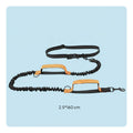 Double Bungee Leash Elastic Running Leash Shock Absorbing for Jogging, Runners