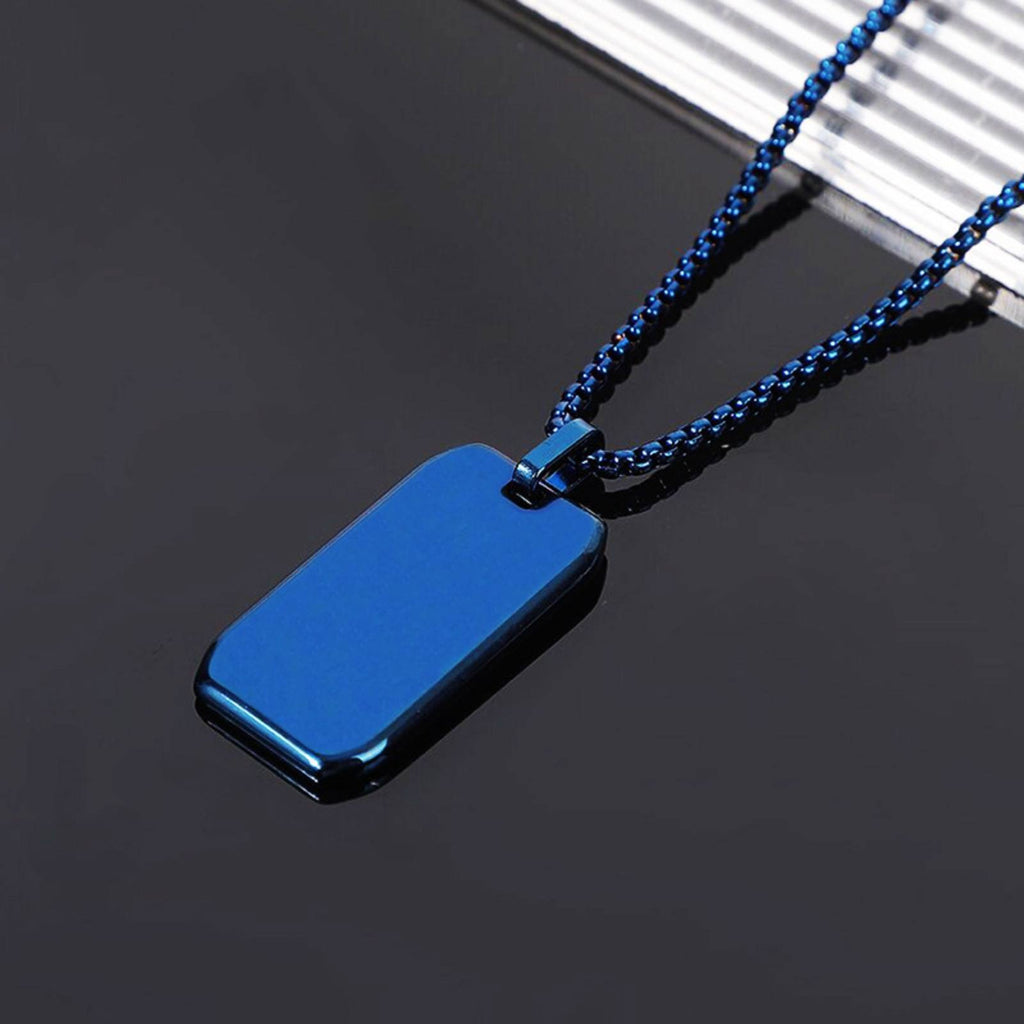 Mirror Finish Dog Pendant Necklace Beveled Trim Fashion Jewelry Low Maintenance