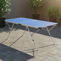 Folding Table Tennis Table Space Saving Athletic Gear Carry Handle for Children