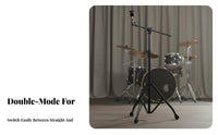 360 Degree Tilter Convertible Cymbal Stand Non-Slip Rubber Feet Swing-out Cymbal Stand Collapsible Design for Stage Performance