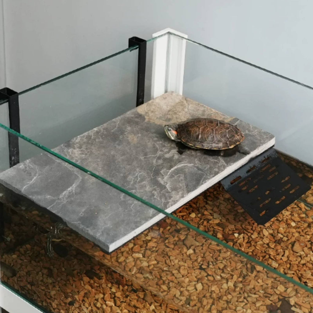 Wall Mounted Turtle Platform Natural Stone Look Turtle Basking Dock Space Saving