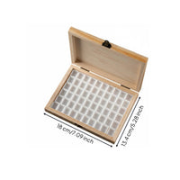 Wooden Nail Storage Box Clasp Closure Manicure Case High Capacity