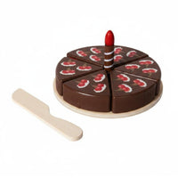 80 Sets Wooden Cake Playset Wooden Cake Plaything Dessert Set for Kids