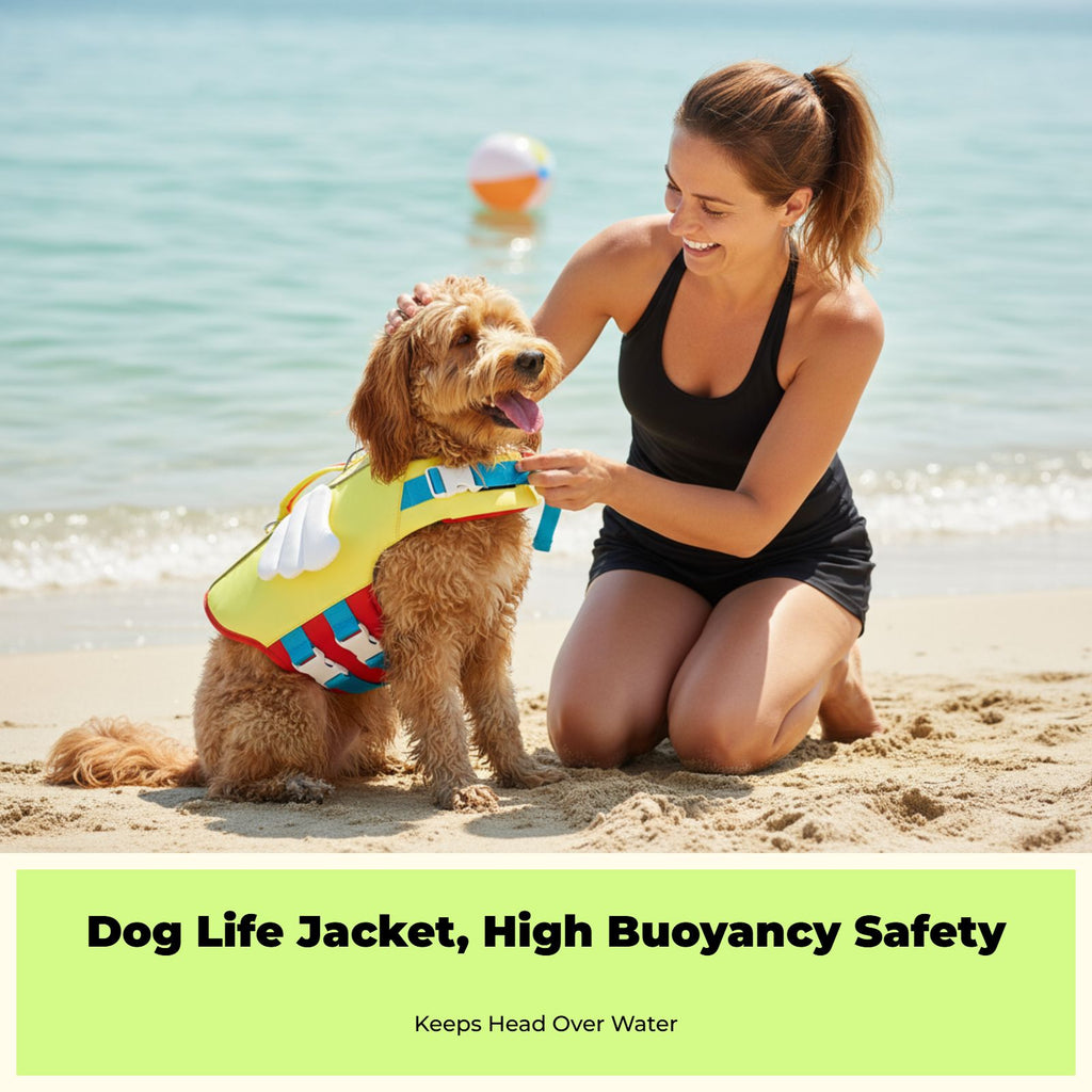 High-buoyancy dog life jacket