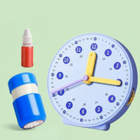 Time Learning Tool 12/24 Hour Display Student Learning Clock for Classroom, Kids
