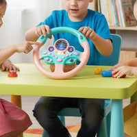 Copilot Steering Wheel Educational Simulation Driving Toy 360° Rotation