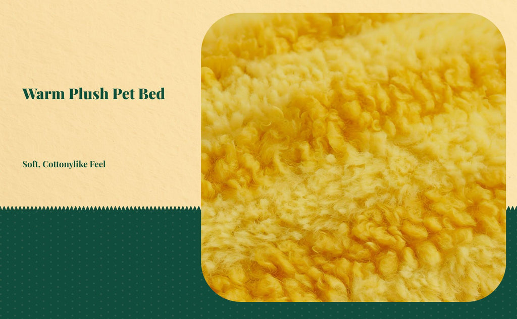 Washable plush cat or dog bed, warm indoor sofa mat for pets
