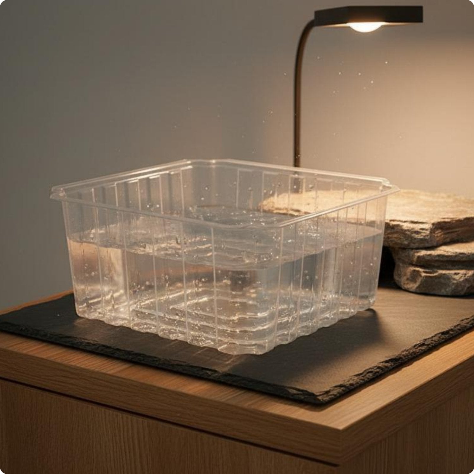 Deep Water Turtle Basin Multi-Functional Design Terrapin Basking Enclosure