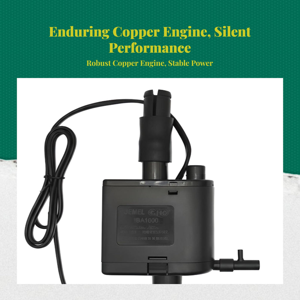 Aquatic Habitat Underwater Pump, Fish Habitat strainer, Oxygenation, Low Noise Filtration, Multilayer Internal Power strainer, Indoor and Outdoor Fish Pond Accessory