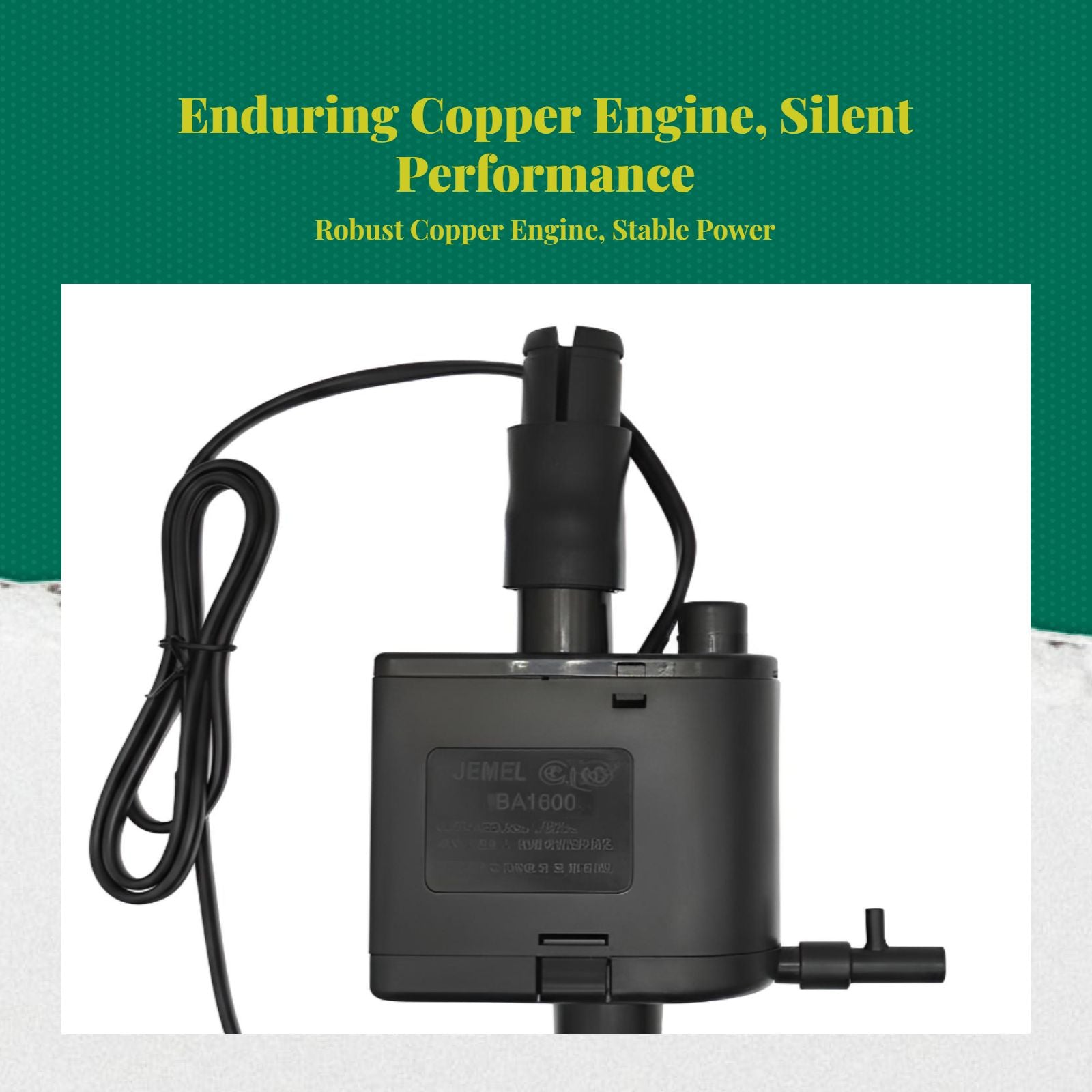 Aquatic Habitat Underwater Pump, Fish Habitat strainer, Oxygenation, Low Noise Filtration, Multilayer Internal Power strainer, Indoor and Outdoor Fish Pond Accessory