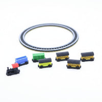 Dollhouse Train Set Educational Miniature Train Track Model Lightweight