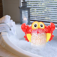 Musical Crab Bath Toy Plays Music Crab Bubble Machine Single-Button Operation