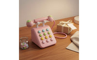 Wooden Toy Telephone Educational Children's Rotary Phone Toy and Reliable Plaything for Kids