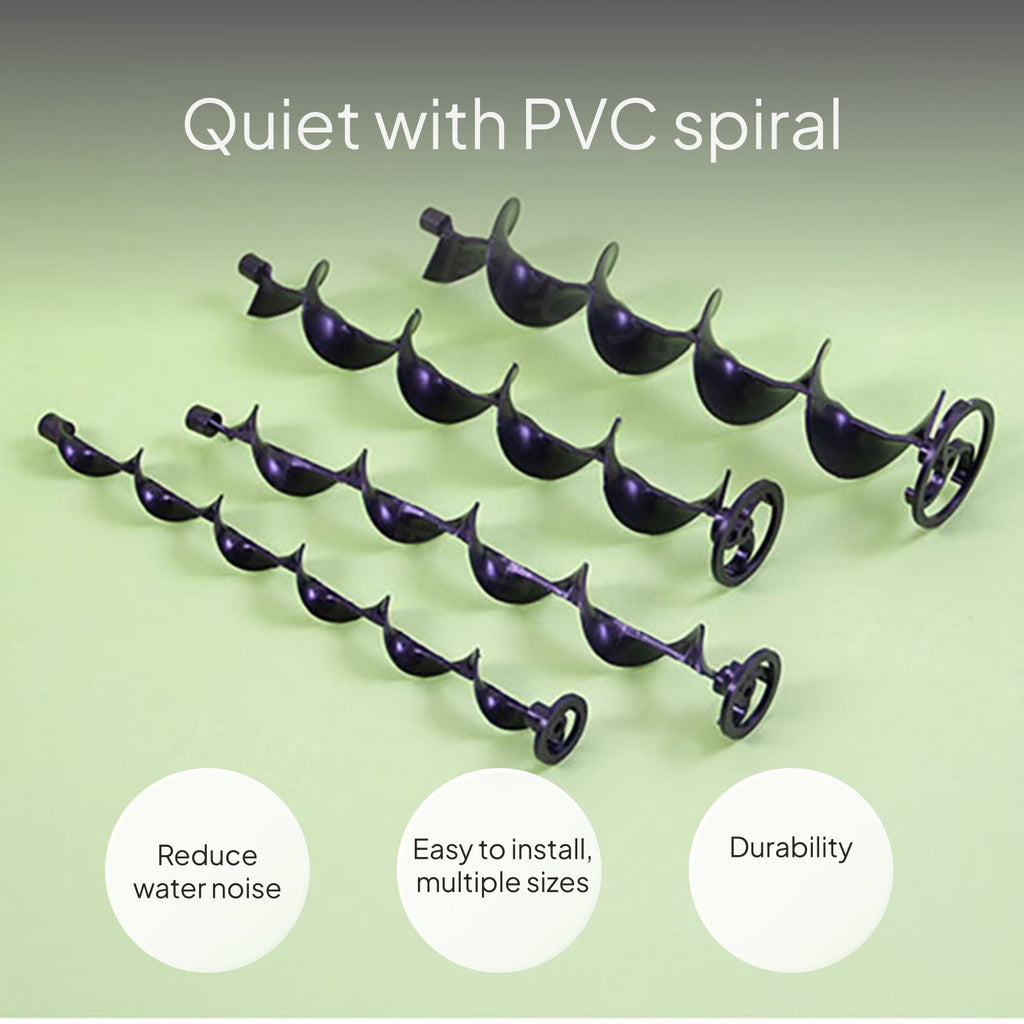 PVC strainer pipe reduces aquarium noise