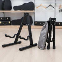 V-Shaped Guitar Stand Foldable Electric Guitar Floor Stand Stable Design