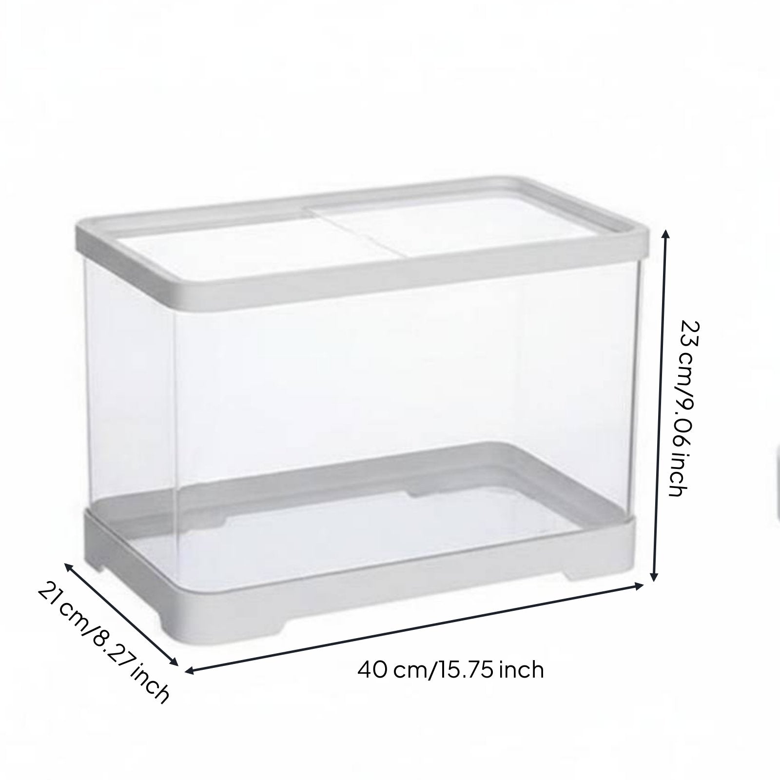 Transparent Reptile Habitat Easy Clean Acrylic Arachnid Enclosure Ventilated Gecko Enclosure for Desktop