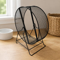 Quiet Small Pet Wheel Textured Surface Metal Exercise Wheel for Enclosure