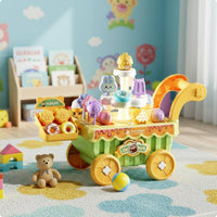 Music Ice Cream Vehicle Rotating Light up Ice Cream Vehicle Role Play Kids Toy