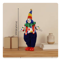 Ceramic Clown Doll Collectible Ceramic Clown Figurine Colorful for Tabletop
