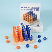 3D Connect Four Game Hand-Eye Coordination Bead Stacking Strategy Game