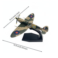 1/72 Scale WWII Fighter Plane Model Fully Assembled for Office Decor Enthusiasts