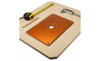 Router Table Insert Plate Anodized Power Tool Part Rust-Resistant for Workshop