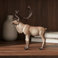 Standing Reindeer Figurine Black Hooves PVC Reindeer Figurine Gift Idea Holiday Decor for Children, Souvenir