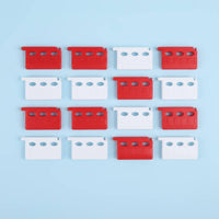 20 Pieces 1:24 Road Barrier Molded Road Barrier V-Pattern Texture Model Scenery for Diorama
