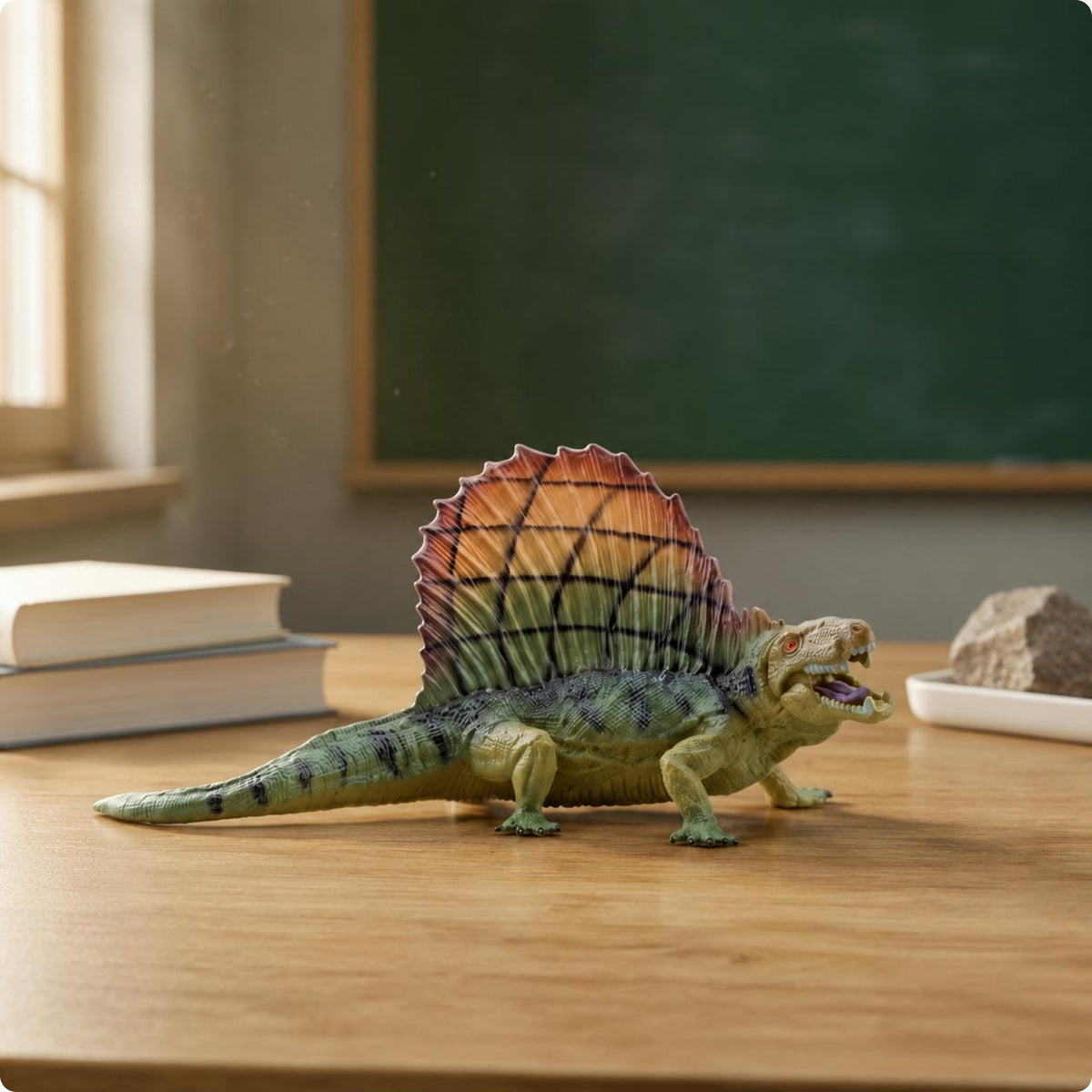 Dimetrodon Model Educational Prehistoric Reptile Model Realistic Figurine for Display