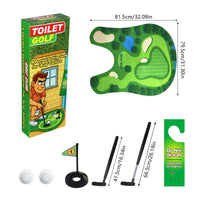 Toilet Golf Game Joke Gift Potty Putter Game Funny for Dad
