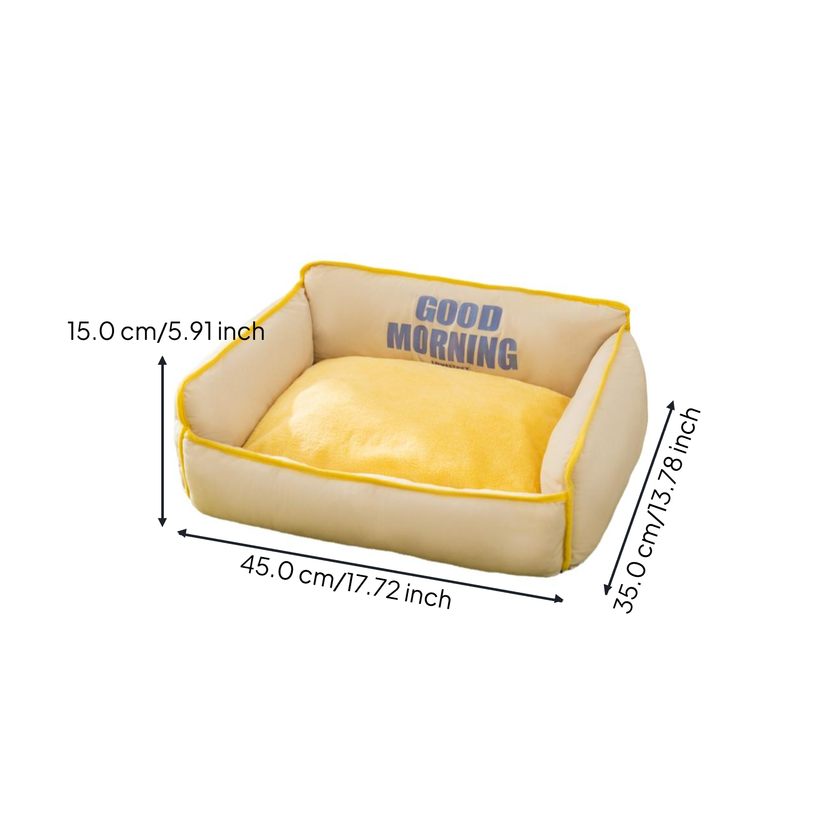 Washable small pet bed