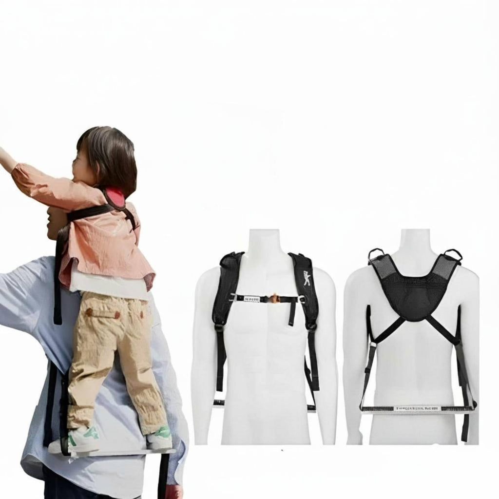 Child Carrier Harness Padded Back Panel Hiking Child Carrier Buckles