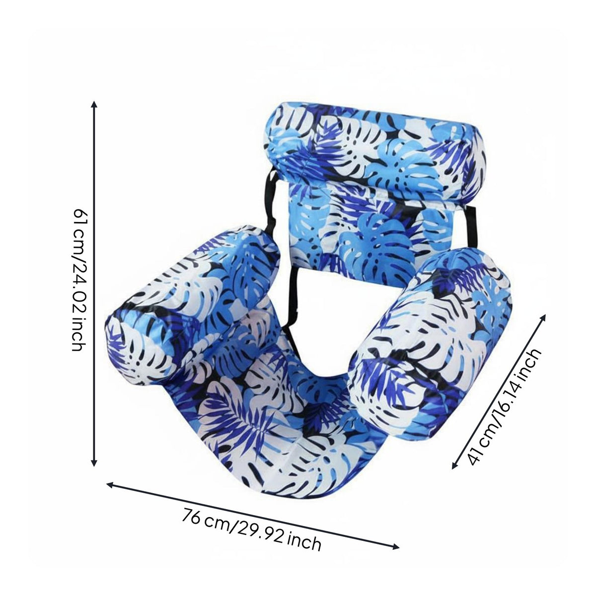 Inflatable Pool Lounger Lightweight Water Swing Chair Compact for Grown-Ups