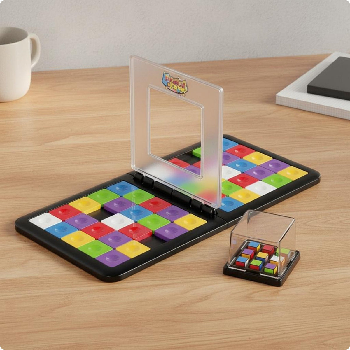 Tabletop Puzzle Game Problem Solving Color Matching Educational Method Match Puzzle Toy for Families