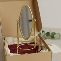 1:12 Scale Floor Mirror Realistic Design Dollhouse Clothes Rack Mirror Metal