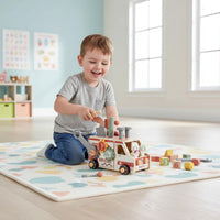 Wooden Tool Truck Take Apart Screw Assembly Toy Hand-Eye Coordination for Home