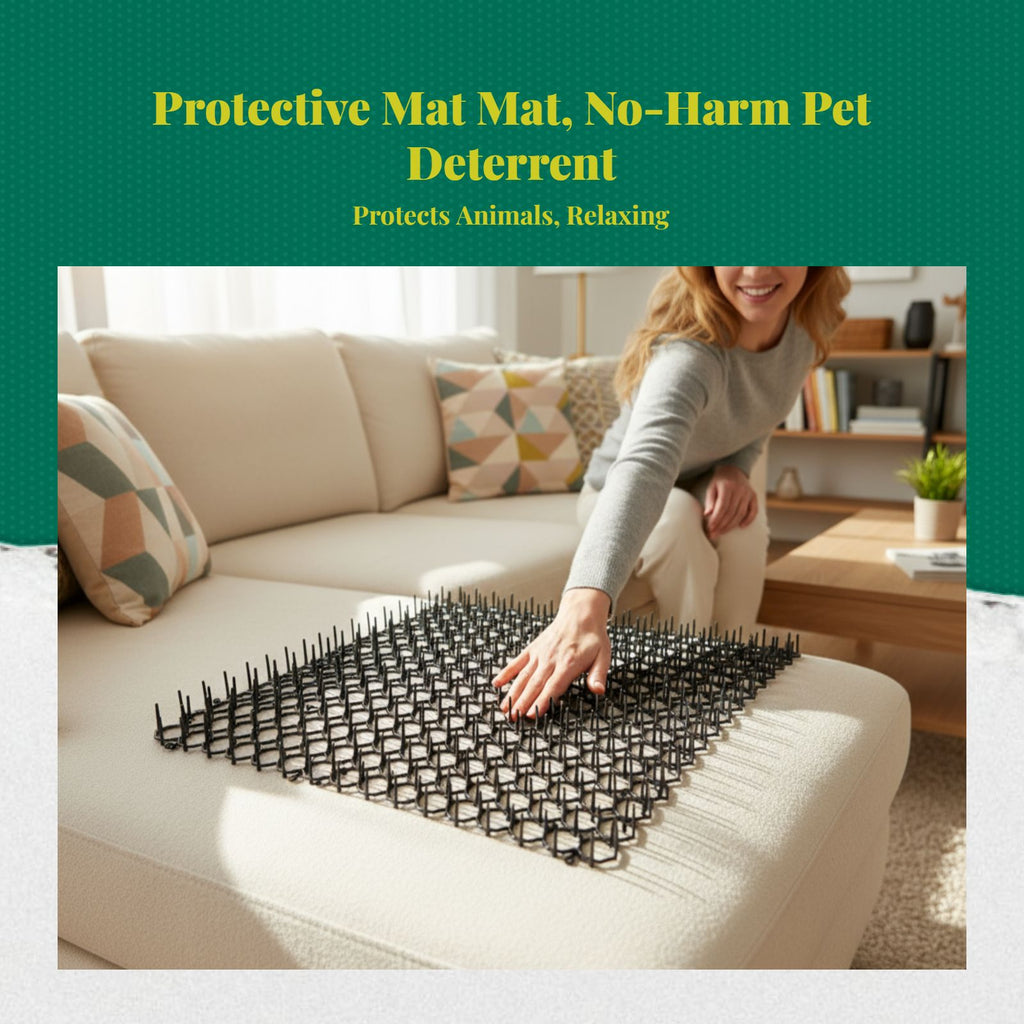 Cat Deterrent Mat, repelCat Prong Mat, Furniture Protector, Pet Training, Flexible Plastic, Indoor Outdoor
