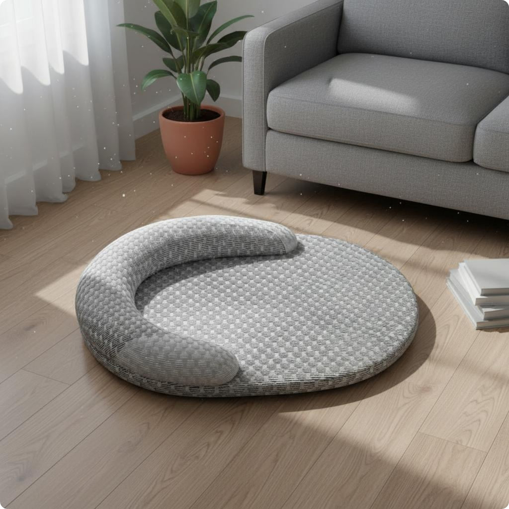 Cooling Pet Bed Mat Raised Rim Pet Cooling Mat Cushioned
