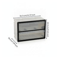 Drawer Storage Cabinet Flat-Bottom Modular Parts Cabinet High Visibility