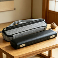16-Hole Flute Case Set Shoulder Strap Flute Hard Case with Gig Bag Padded Lining Musical Instrument Accessory for Travel