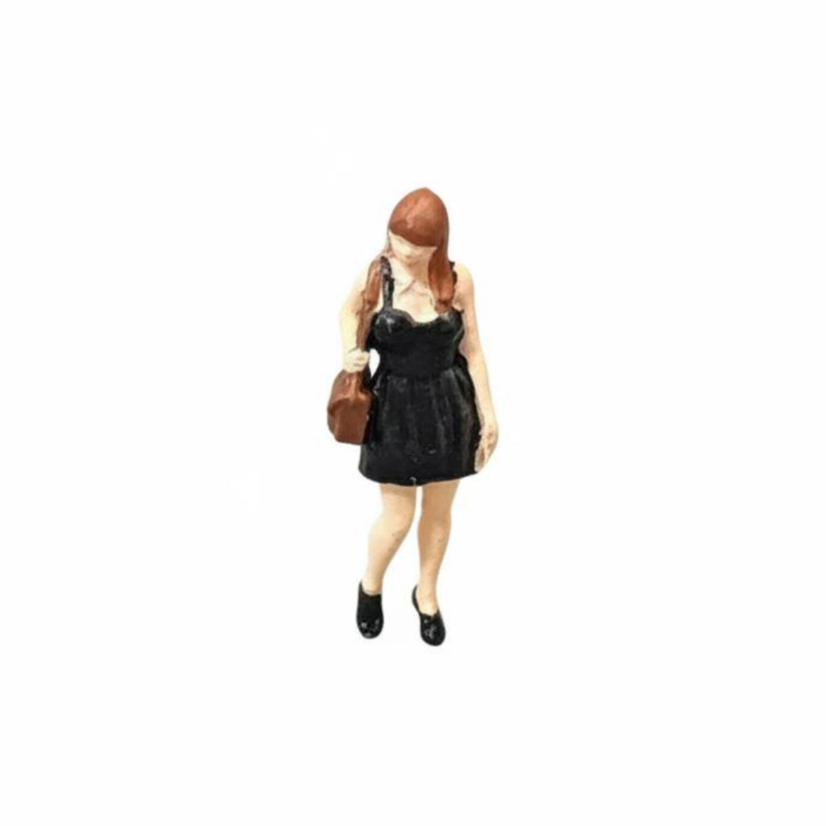 Painted Woman Figurine Detailed Hand Painted Miniature Woman for Desk Decor