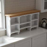Dollhouse Wall Cupboard Handmade Dollhouse Kitchen Cabinet Realistic Design