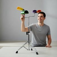 Cowbell Stand Set Lively Rhythmic Percussion Instrument for Band Practice