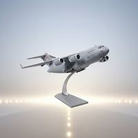 1:200 scale C17 DieCast Heavy Transport Jet Airplane Collector Quality Heavy Transport Jet Strategic Airlifter Model Display Stand Cargo Plane Copy for Desk