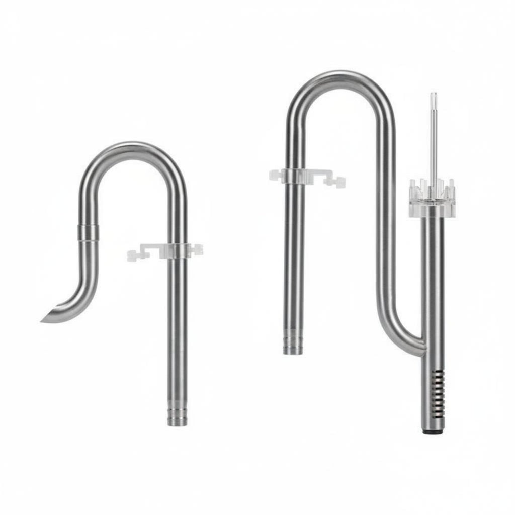 Aquarium Inflow Outflow Pipe Kit Rust Resistant Surface Skimmer Pipe Set