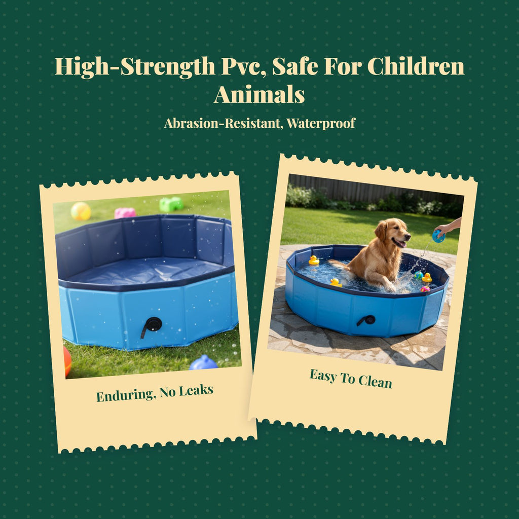 Foldable PVC pool for kids, pets