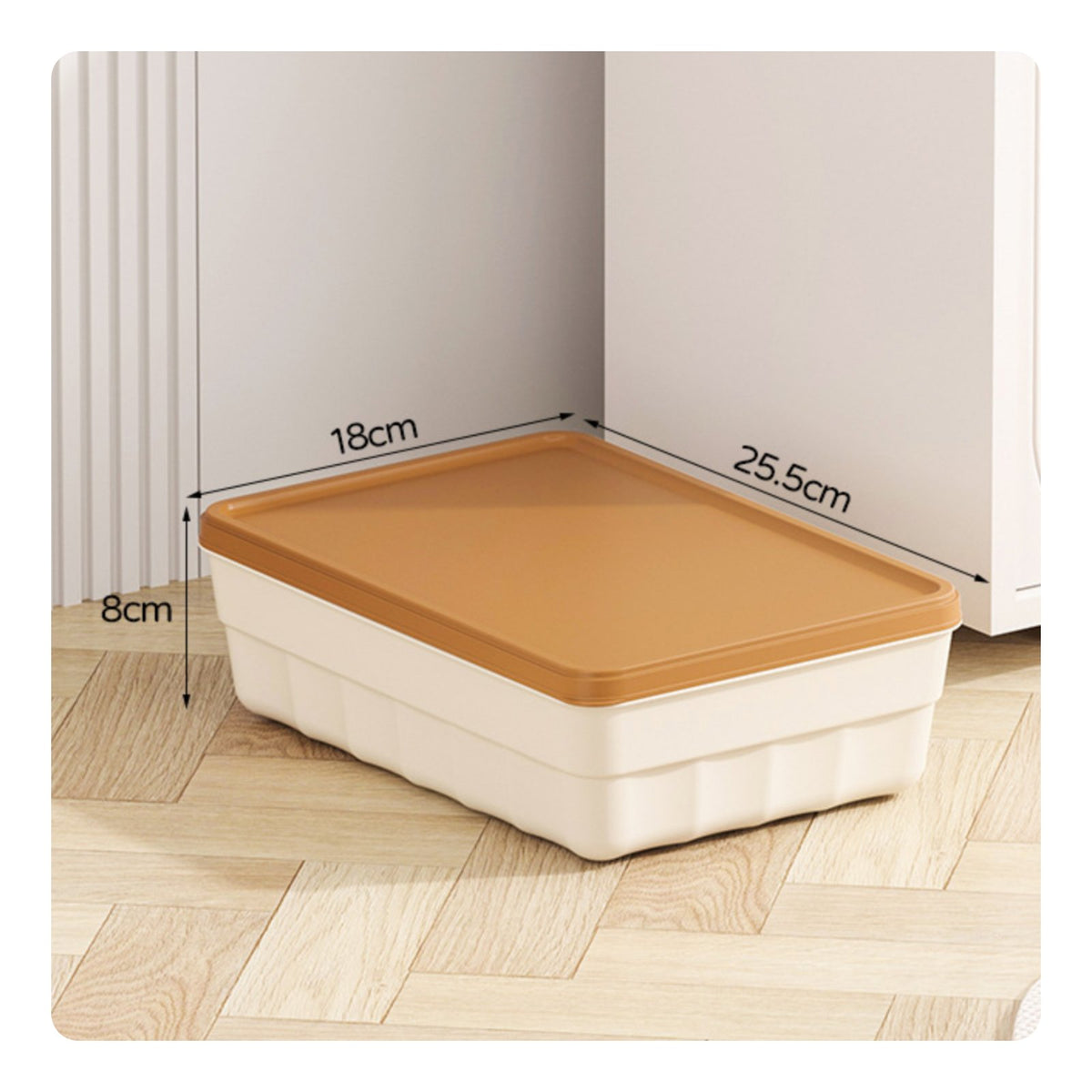 Plastic Storage Bin with Lid Multipurpose Stackable Storage Box for Closet, Kids