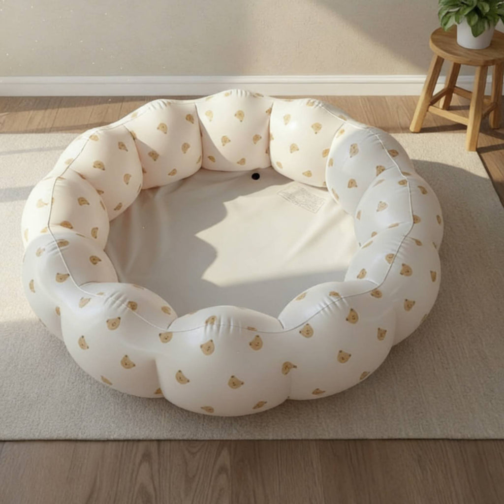 Portable Baby Pool Petal Shape Round Inflatable Ball Play Area Eco-Friendly PVC