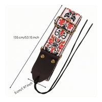 Embroidered Guitar Strap Thick Guitar Strap Long-Lasting Stitching