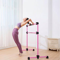 Mobile Dance Barre Pink Frame Fitness Equipment Stable for Home